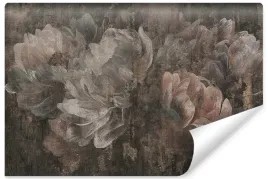 fototapeta-do-sypialni-peonie-piwonie-kwiaty-beton-abstrakcja-450x300