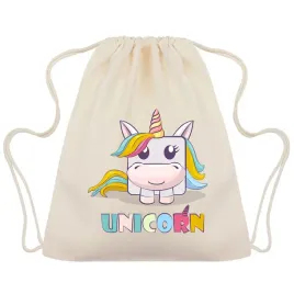 worek-plecak-bezowy-unicorn-jednorozec-zabawne-wzory