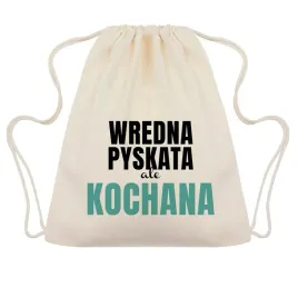 worek-plecak-bezowy-kochana-pyskata-zabawne-wzory