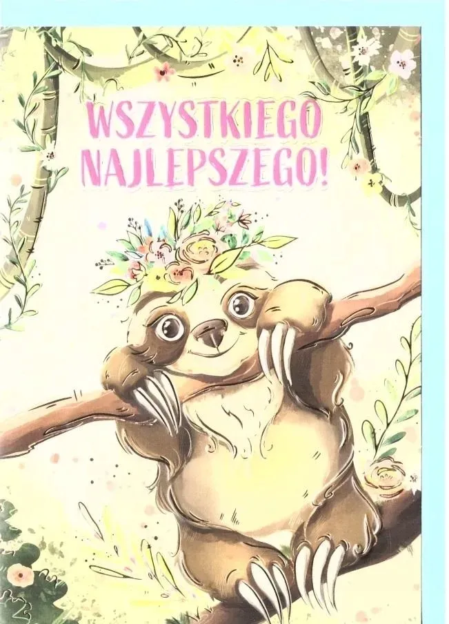 karnet-a5-urodziny-leniwiec