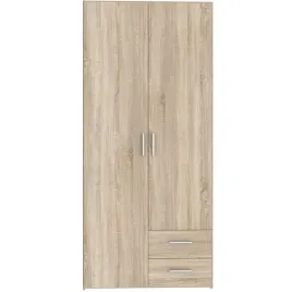 Zdjęcie produktu Szafa na ubrania do salonu dwudrzwiowa nowoczesna z szufladami 90cm