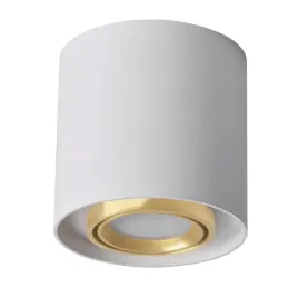 lampa-oprawa-sufitowa-punktowa-okragla-tuba-regulowana-biala-zlota-polux