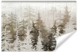 fototapeta-scienna-las-drzewa-beton-mural-abstrakcja-tapeta-400x280