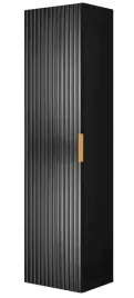 czarny-slupek-lazienkowy-wiszacy-136-cm-ryflowany-front-mdf-polki-regal