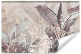 fototapeta-do-jadalni-liscie-egzotyczne-bananowce-natura-beton-450x300