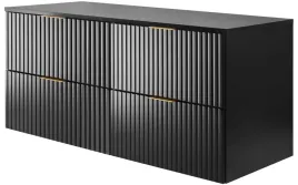 czarna-wiszaca-szafka-lazienkowa-pod-umywalke-120-cm-blat-ryflowana-mdf