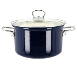 garnek-emaliowany-belis-eco-ceramic-wysoki-18cm-z-pokrywa-indukcja-gaz-28l