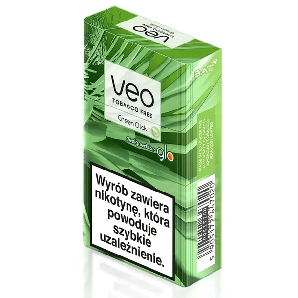 Wkłady BezTytoniowe VEO Green Click Kremowa Mięta do Podgrzewaczy GLO