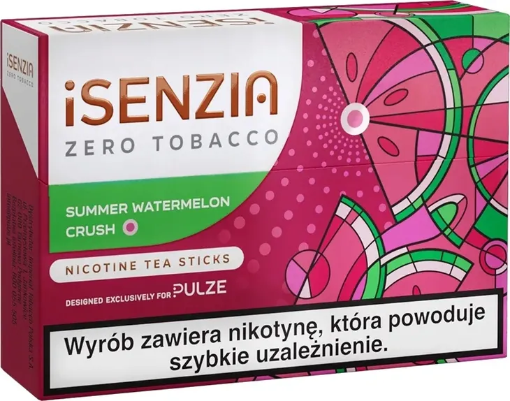 Wkłady BezTytoniowe iSENZIA Summer Watermelon Crush do Podgrzewaczy PULZE