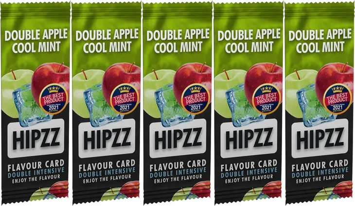 5x Karta Aromatyzująca Papieros HIPZZ Intensive Double Apple Cool Mint