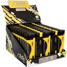 50x-zapalniczka-piezo-matteo-149020-led-z-latarka-mix