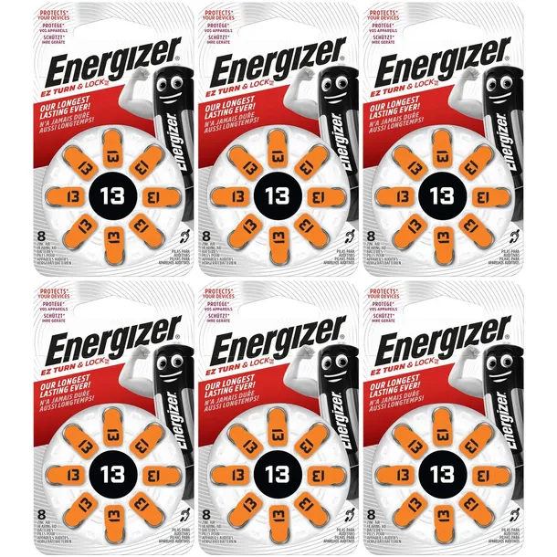 48x Bateria ENERGIZER Słuchowa 13 PR48 Zinc 1,4V
