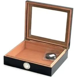 humidor-czarny-z-szyba-do-przechowywania-cygar-nawilzacz