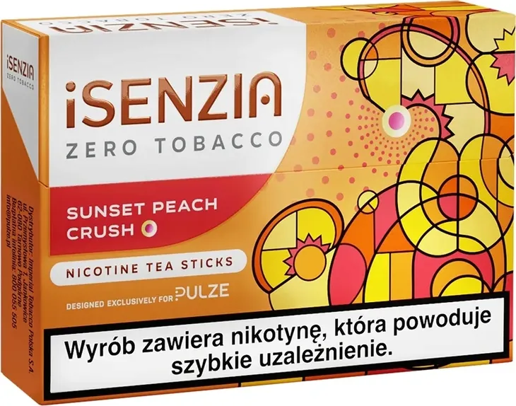 Wkłady BezTytoniowe iSENZIA Sunset Peach Crush do Podgrzewaczy PULZE
