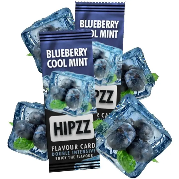 20x Karta Aromatyzująca Papieros HIPZZ Double Intensive Blueberry Cool Mint