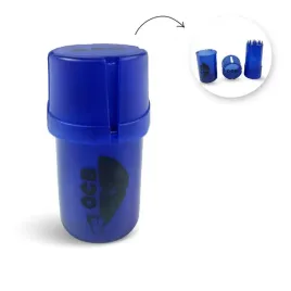 mlynek-grinder-z-pojemnikiem-do-tytoniu-ziola-ocb-premium-2in1-granatowy