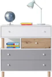 komoda-90-cm-4-szuflady-szara-dab-biala-far11