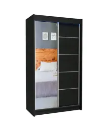 szafa-120-cm-przesuwna-czarna-lustro-m120