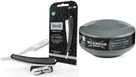 brzytwa-do-golenia-wilkinson-barber-s-style-premium-5x-zyletki-mydlo-125g