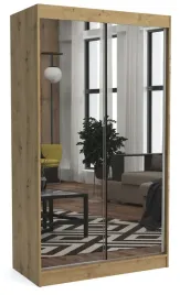szafa-przesuwna-100-cm-dab-artisan-lustra-ml
