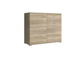 komoda-100-cm-4-szuflady-drzwi-polka-dab-sonoma