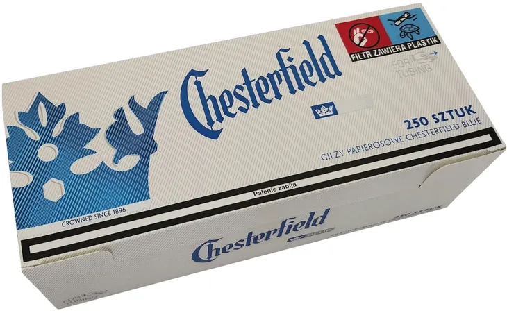 Gilzy Tutki Papierosowe CHESTERFIELD Blue 250szt.