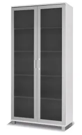 regal-dwudrzwiowy-szklany-100cm-bialy-mat-x22