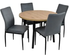 stol-okragly-rozkladany-100x100-130-4x-krzeslo-tapicerowane-kolory