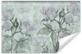 fototapeta-do-salonu-abstrakcja-roze-kwiaty-natura-beton-vintage-400x280