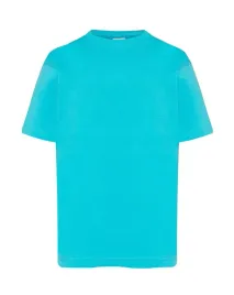 t-shirt-dzieciecy-100percent-bawelna-turkus-roz-12-14