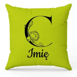 poduszka-twoje-imie-monogram-litera-c-zielony-na-prezent-wzory