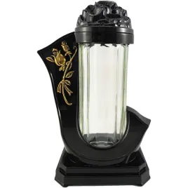 znicz-kapliczka-szklana-tuba-na-wklady-czarny-lampion-na-grob