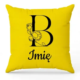 poduszka-twoje-imie-monogram-litera-b-zolty-na-prezent-wzory