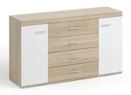 komoda-nowoczesna-160cm-szuflady-sonoma-biala-nv-1