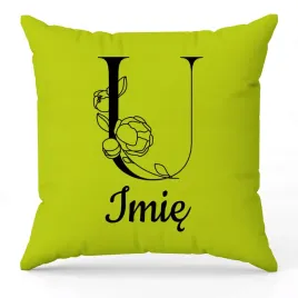 poduszka-twoje-imie-monogram-litera-u-zielony-na-prezent-wzory