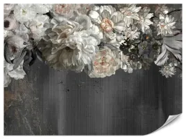 fototapeta-do-salonu-kwiaty-piwonie-peonie-abstrakcja-styl-vintage-450x300
