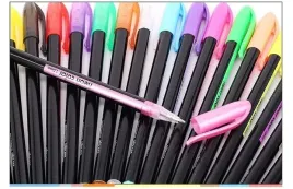 duzy-zestaw-kolorowe-dlugopisy-zelowe-48-sztuk-neon