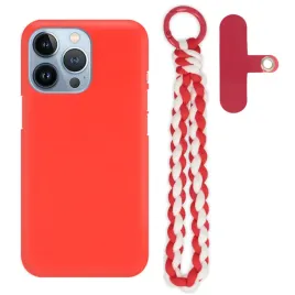 etui-do-iphone-13-pro-obudowa-case-matowe-czerwone-zawieszka-brelok-quick
