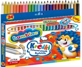 kredki-bambino-24-kolory-grube-zlota-srebrna-gratis-temperowka-metalowa