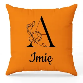 poduszka-twoje-imie-monogram-litera-a-pomaranczowy-na-prezent-wzory