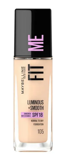 Podkład Rozświetlający Z Wit.E C SPF18 Maybelline Fit Me Natural Ivory 105