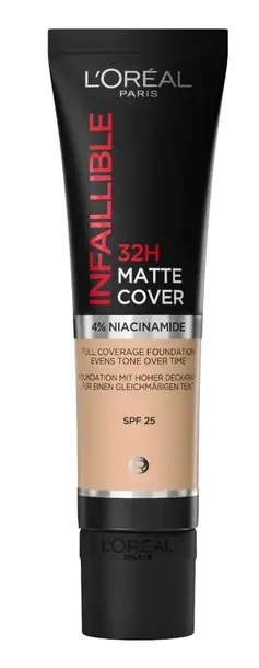 Podkład Matujący Cera Tłusta Mieszana L’Oréal Infaillible Matte Cover 155
