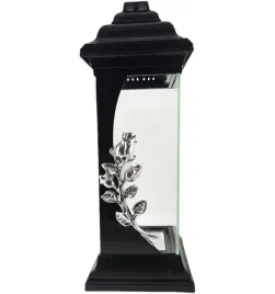 lampion-czarny-kapliczka-z-roza-duzy-znicz-38cm