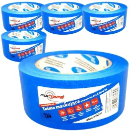 5x-tasma-malarska-papierowa-niebieska-48mm-x-50m-maskujaca-do-odcinania-uv