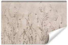 fototapeta-do-sypialni-kwiaty-beton-mural-rosliny-natura-450x300