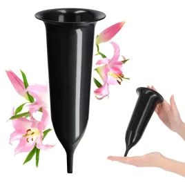 wazon-flakon-na-cmentarz-23cm-kwiaty-sztuczne-wbijany-szpic-czarny-nagrobek