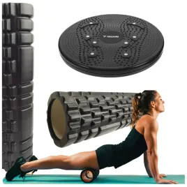 do-masazu-walek-plecow-nog-masazer-roler-45cm-twister-do-cwiczen-obrotowy