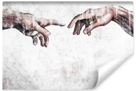 fototapeta-do-salonu-fresk-stworzenie-adama-beton-abstrakcja-450x300