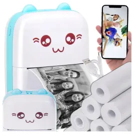 drukus-drukarka-termiczna-do-zdjec-bluetooth-mini-kot-11szt-rolek-druku