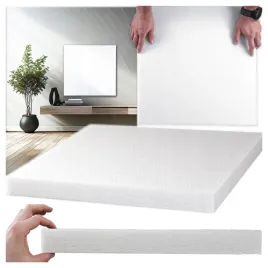 mata-akustyczna-biala-panel-50x50x4cm-sufitowa-wygluszajaca-plaska-kwadrat